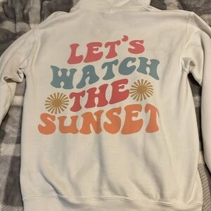 White Graphic Hoodie